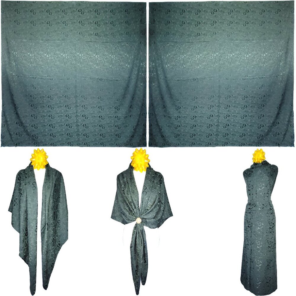 NWT Double Sided Silk Scarf 52"x52" Large Square Shawl Wrap 3019